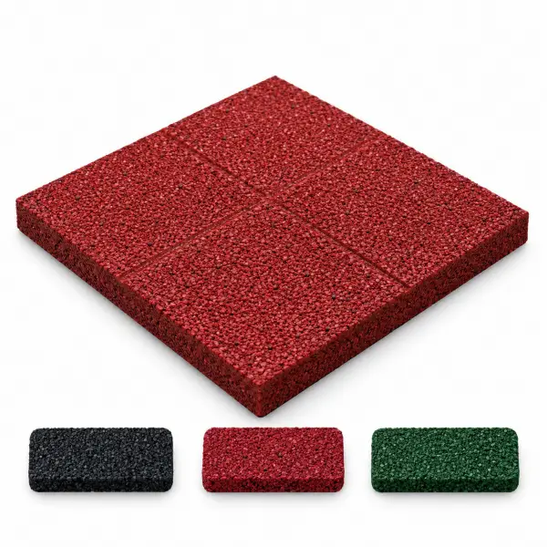 HR40-40 Standart Yüzey Kauçuk Karo (10 mm Pabuç) 400x400 mm - 40 mm - m²