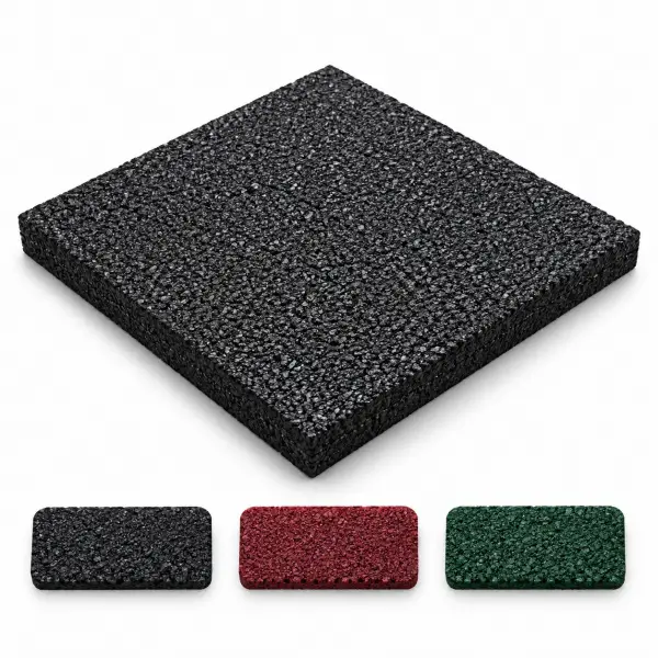 HR40-25 Standart Yüzey Kauçuk Karo (5 mm Pabuç) 400x400 mm - 30 mm - m²