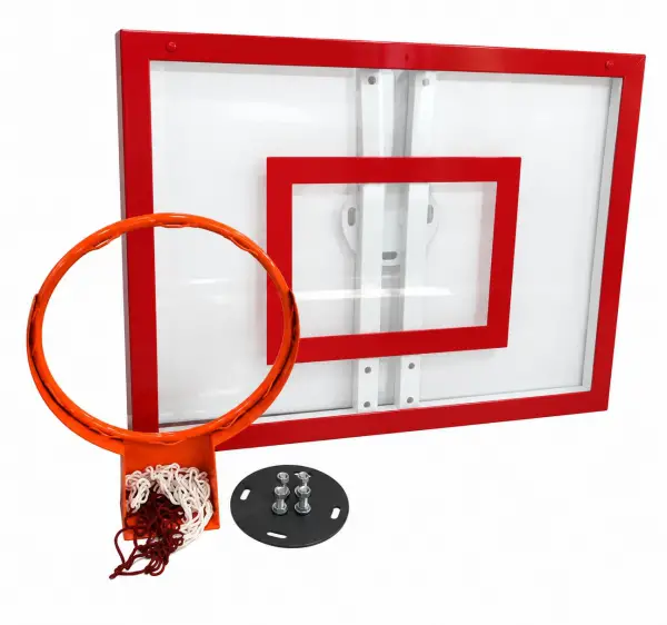 AZAK Basketbol Panya Seti Sabit Çember 90×105 10 mm Akrilik Cam Panya - adet