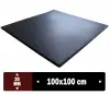 AZAK PRO Sıcak Pres Kauçuk Spor Zemin 100x100x2 cm [Siyah] - m²