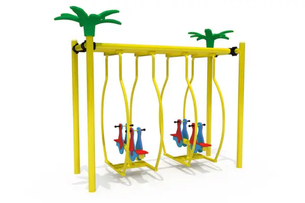 AZK-05 HDPE Figürlü Ikili At Salıncak