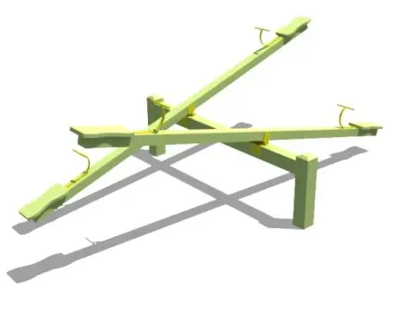 AZK-12 Ahşap Çiftli Tahterevalli