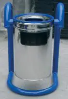 AZAK ÇK-03-B Baston Büküm Kafes Ayaklı Metal Çöp Kutusu - Model B - adet