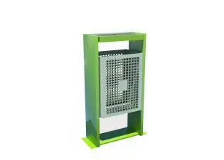 AZAK ÇK-26B Metal Ayaklı Paslanmaz Kovalı Çöp Kutusu - adet