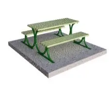 PİK-14 180 Cm - Metal - Emprenyeli Çam Ahşap
