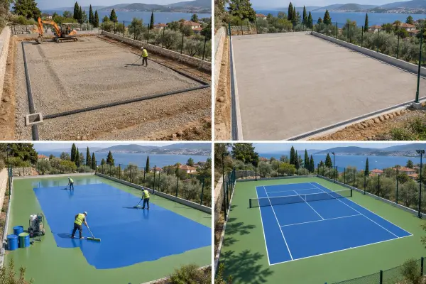 AZAK Anahtar Teslim Tenis Kortu - m²